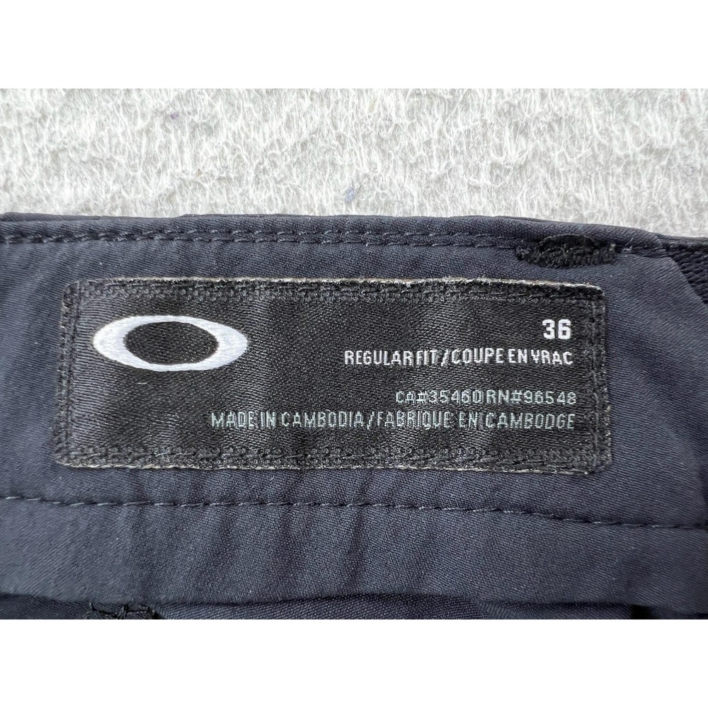 Oakley Mens 36 Blue Chino Microfiber Golf Casual Stretch Shorts 10in Inseam - Picture 5 of 14